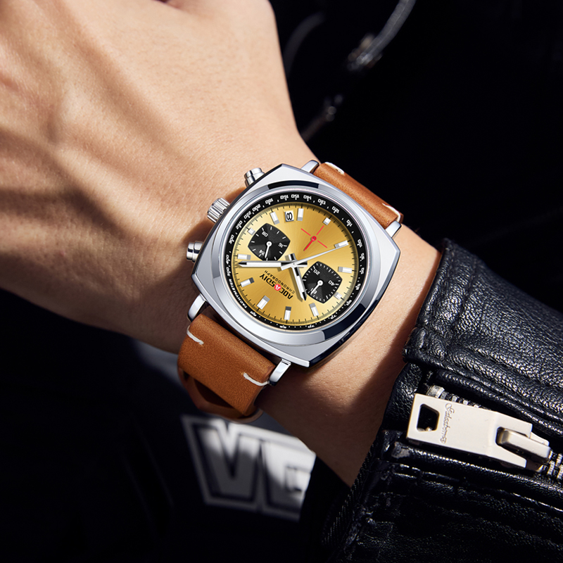 Relojes Cuadrados Nuevos 2026  - Suede Strap Watch reseña y precio