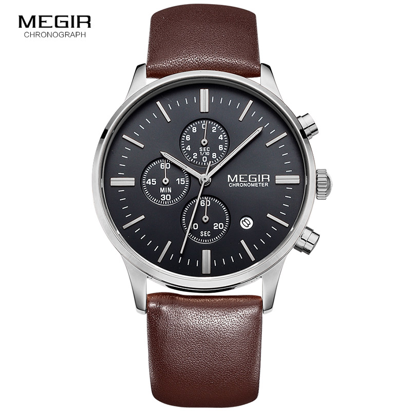 Megir-reloj deportivo luminoso - Suede Strap Watch reseña y precio