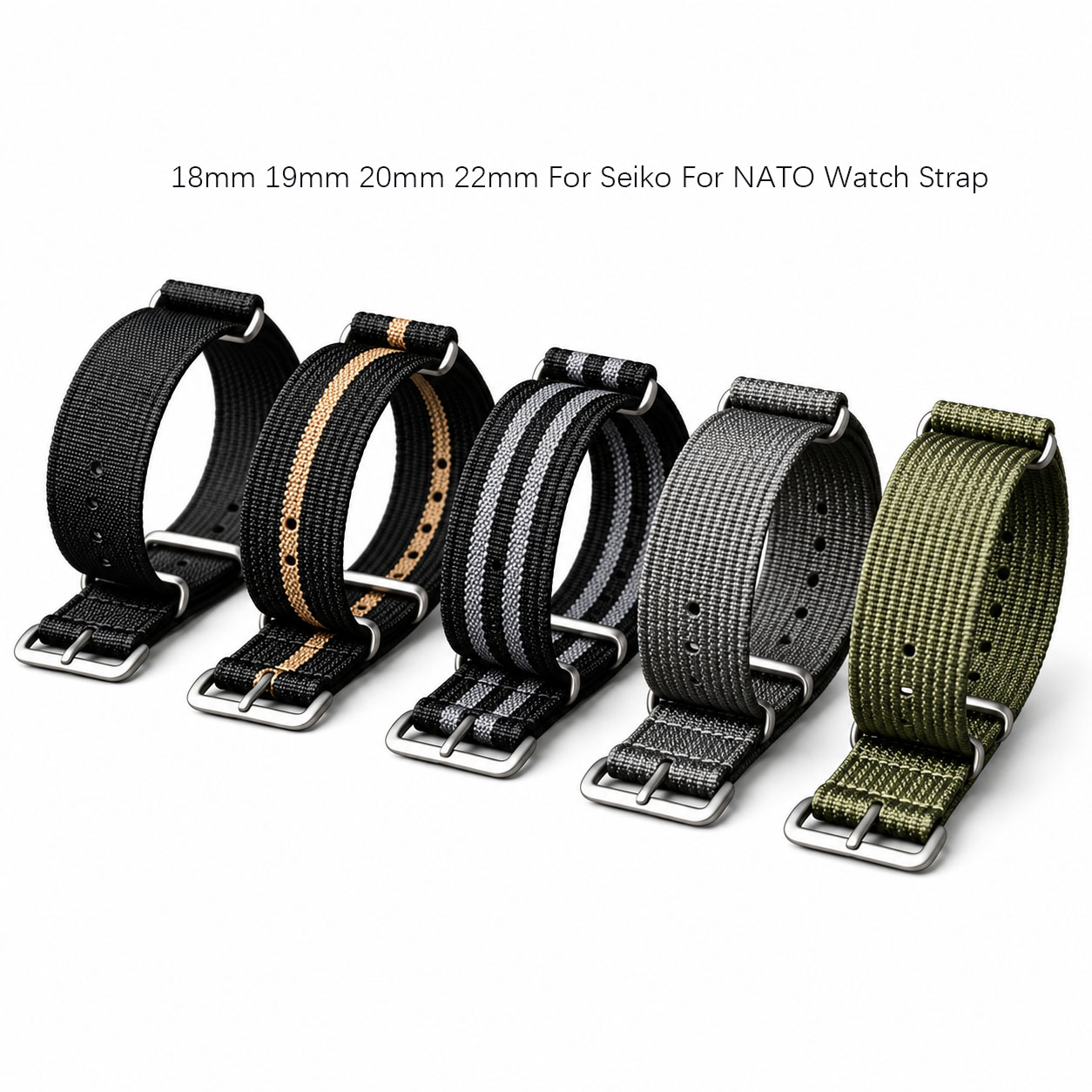 18 mm, 19 mm, 20 mm, 22 mm. Co - Nato Strap Nylon reseña y precio