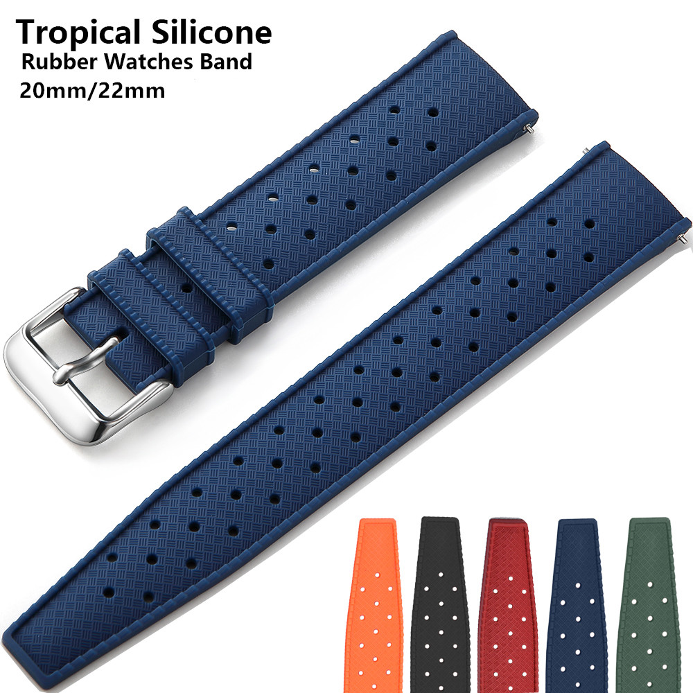 Correa de goma Tropic de 20mm  - Suede Strap Watch reseña y precio