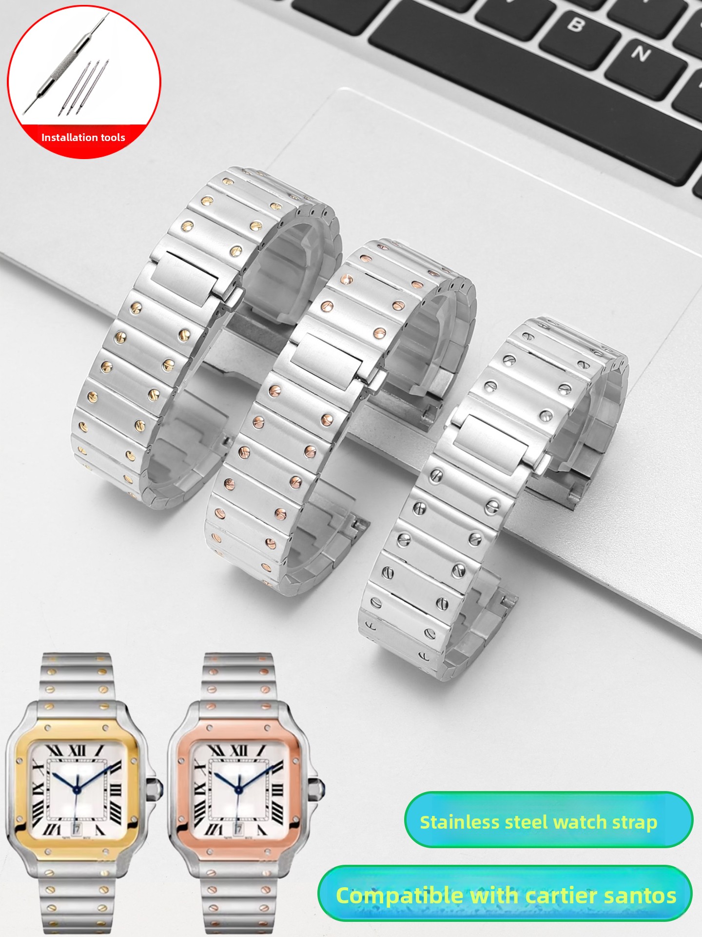 Adecuado para relojes de acero - Cartier Watch Santos reseña y precio